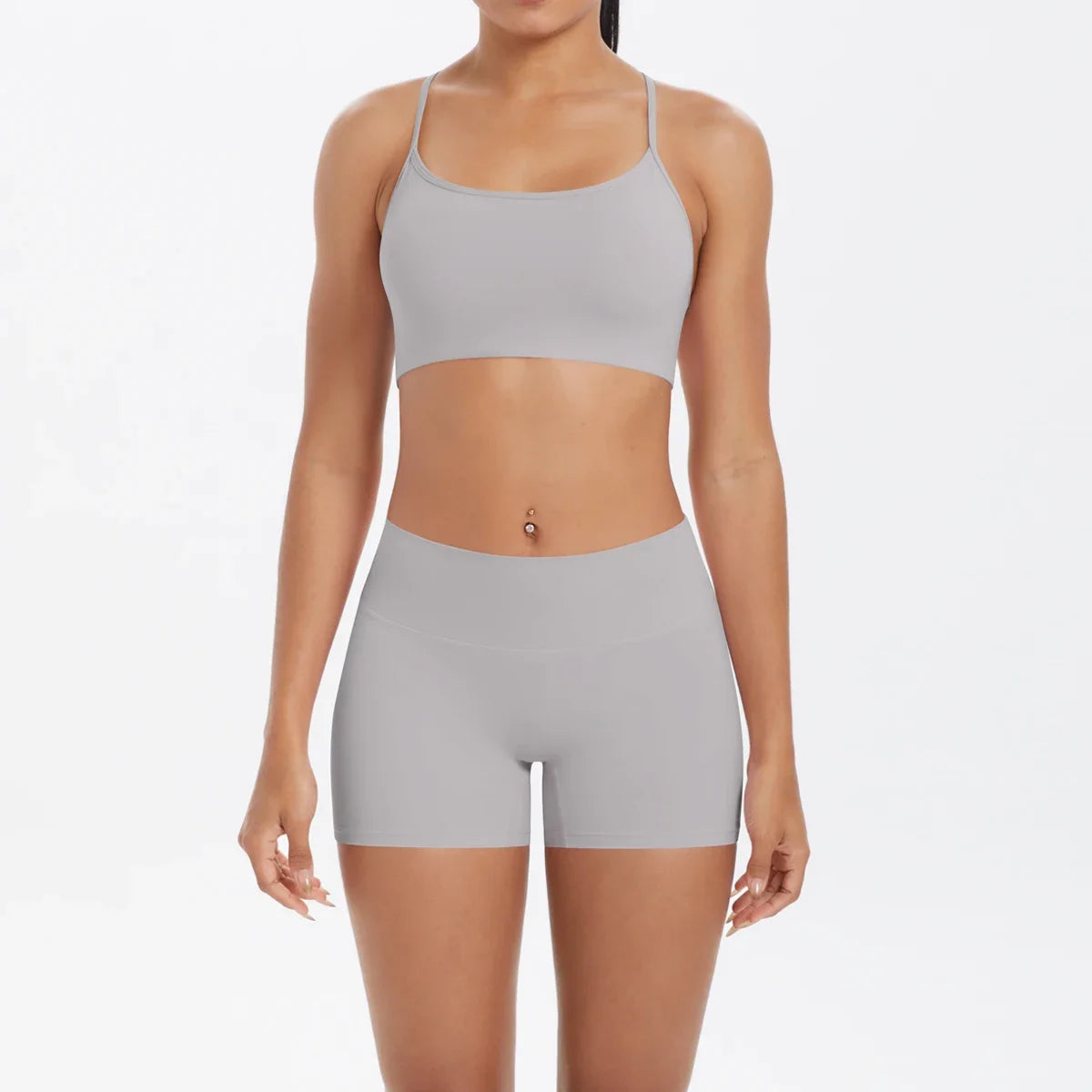 2PCS Yoga Set Nude Feeling Workout Sets Women Tracksuit Gym Push Up Fitness Running Workout Sportwear Sport Bra Leggings Suit