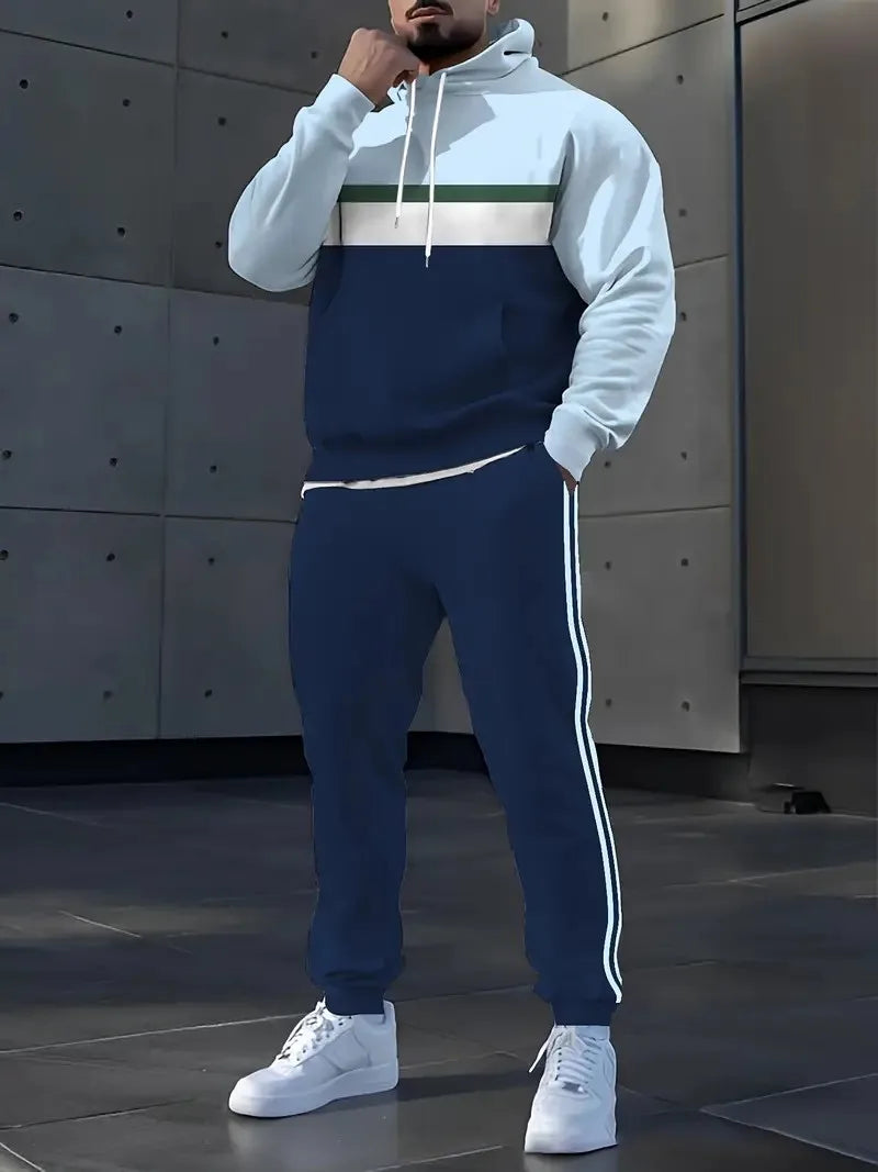 Men's Hoodie Set Spring Autumn 2025 Comfortable Soft Casual Fashionable Streetwear Street Style Men's Clothing