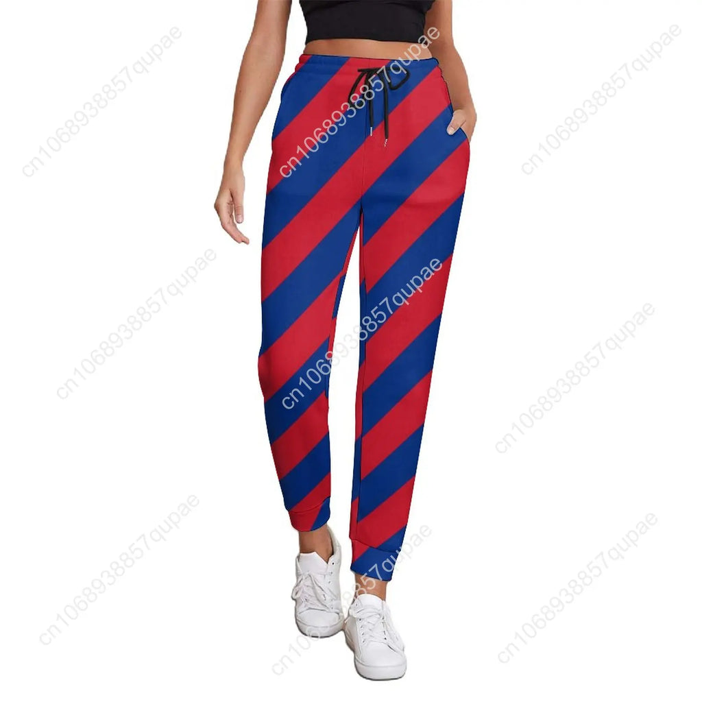 Black White Striped Pants Woman Vertical Lines Print Street Wear Sweatpants Spring Trendy Custom Trousers Big Size