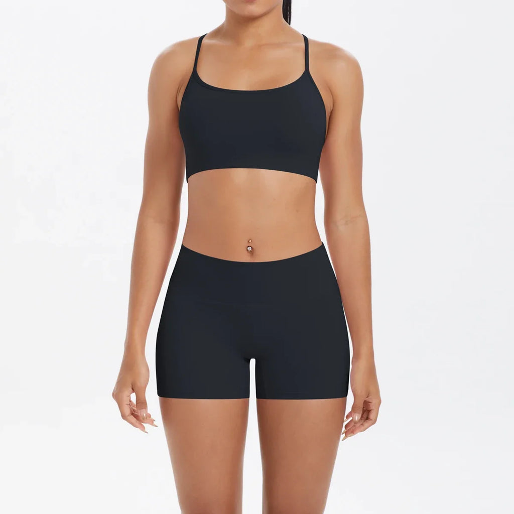 2PCS Yoga Set Nude Feeling Workout Sets Women Tracksuit Gym Push Up Fitness Running Workout Sportwear Sport Bra Leggings Suit