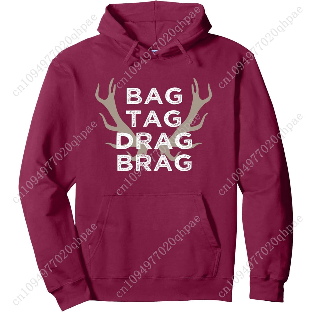 Hunting Hoodie Deer Bow Hunter Sweatshirt Gift Men Teens Pullover Hoodie
