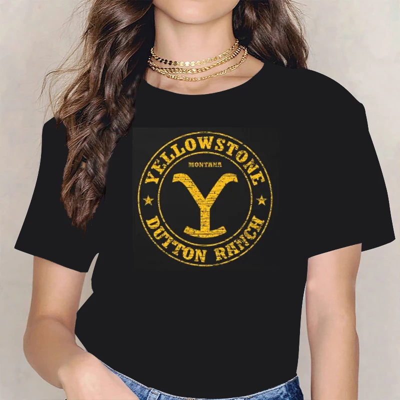 Yellowstone Dutton Ranch T Shirt TV Shows Tshirts Harajuku Western Cowboy Tshirt Men Plus Size Ropa Hombre Camisetas