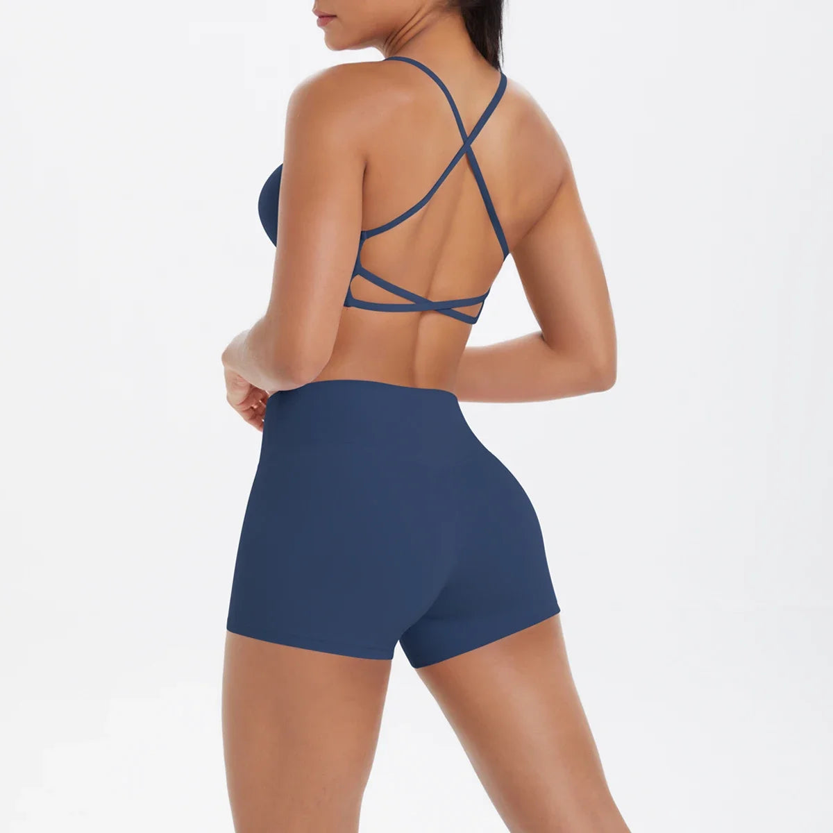 2PCS Yoga Set Nude Feeling Workout Sets Women Tracksuit Gym Push Up Fitness Running Workout Sportwear Sport Bra Leggings Suit