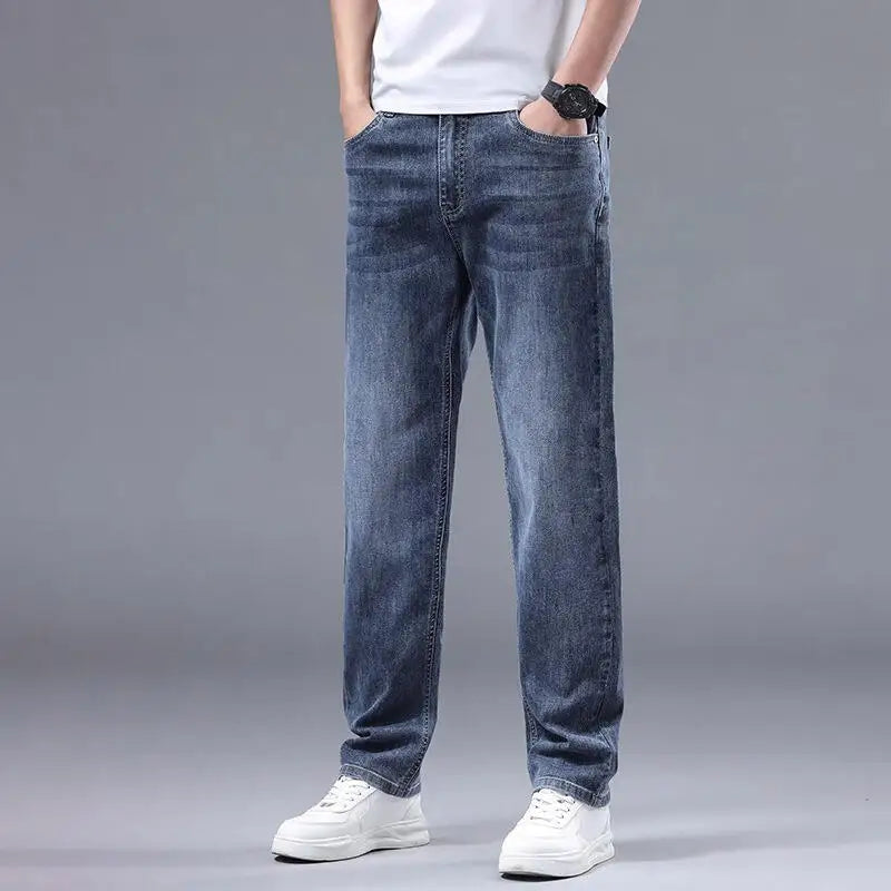 Men's Clothing Men's Trousers Man Pants Fashionable Jeans Fashion Pants Spring Clothing Autumn Casual Clothes Teenage Jeans New