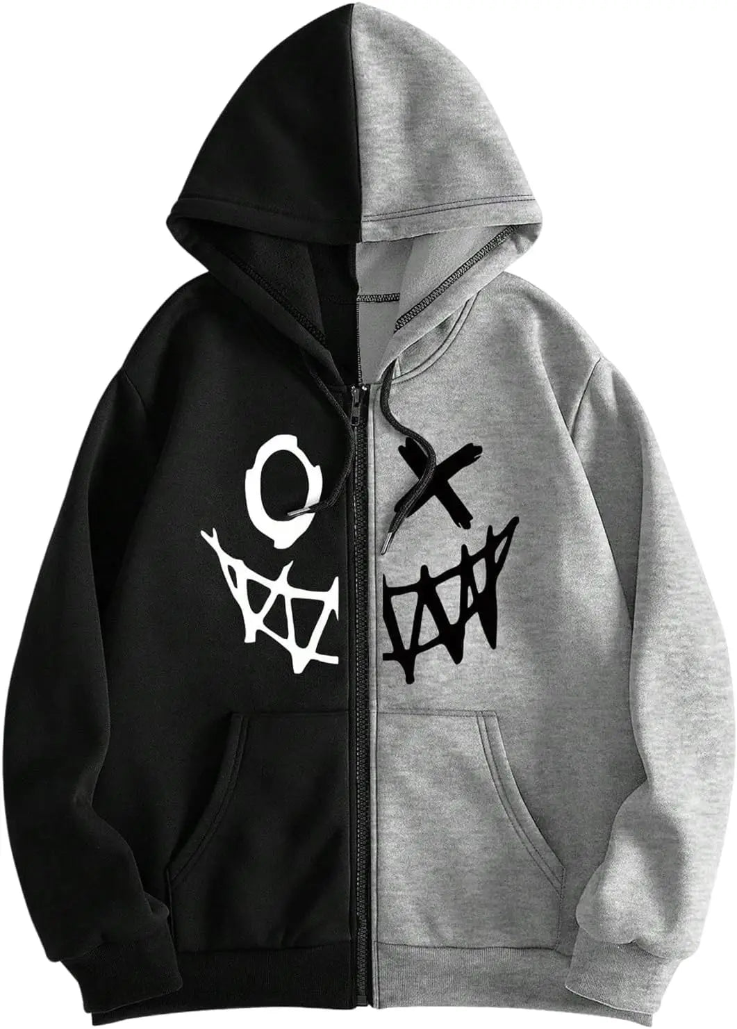 Men's Zip Up Hoodies Graphic Long Sleeve Pullover Hoodies Sweatshirt Western Streetwear Hoodies