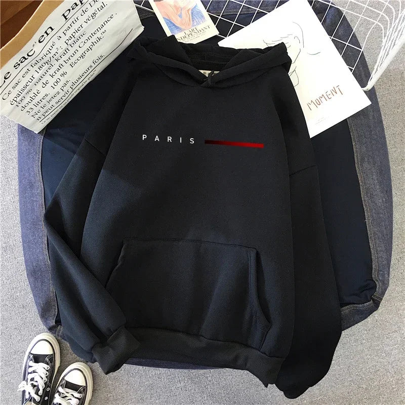 Men's and Women's Plus Size Print Top, Loose Casual, Soft, Comfortable and Breathable, Outdoor Sports Loose Pullover Hoodie