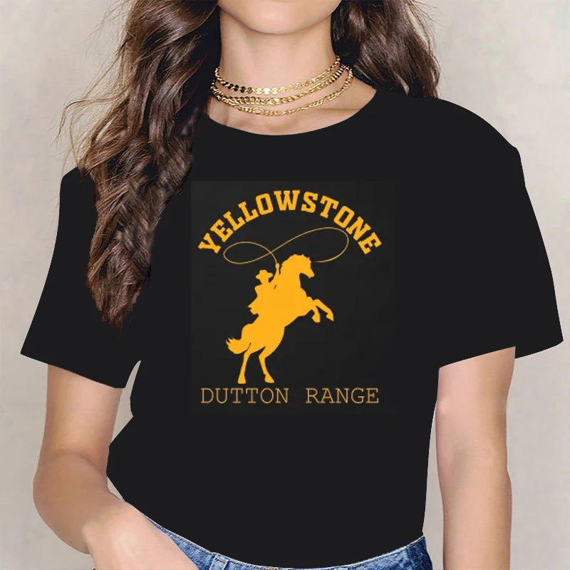 Yellowstone Dutton Ranch T Shirt TV Shows Tshirts Harajuku Western Cowboy Tshirt Men Plus Size Ropa Hombre Camisetas